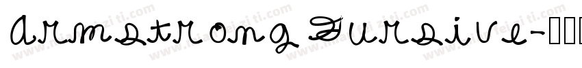 Armstrong Gursive字体转换